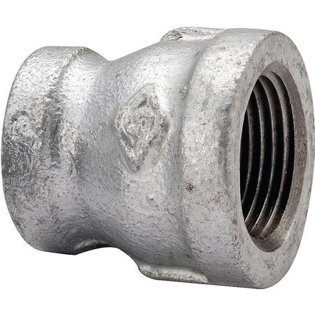 PROSOURCE Exclusively Orgill Reducing Pipe Coupling, 38 x 18 in, Threaded, Malleable Steel, SCH 40 Schedule PPG240-10X6